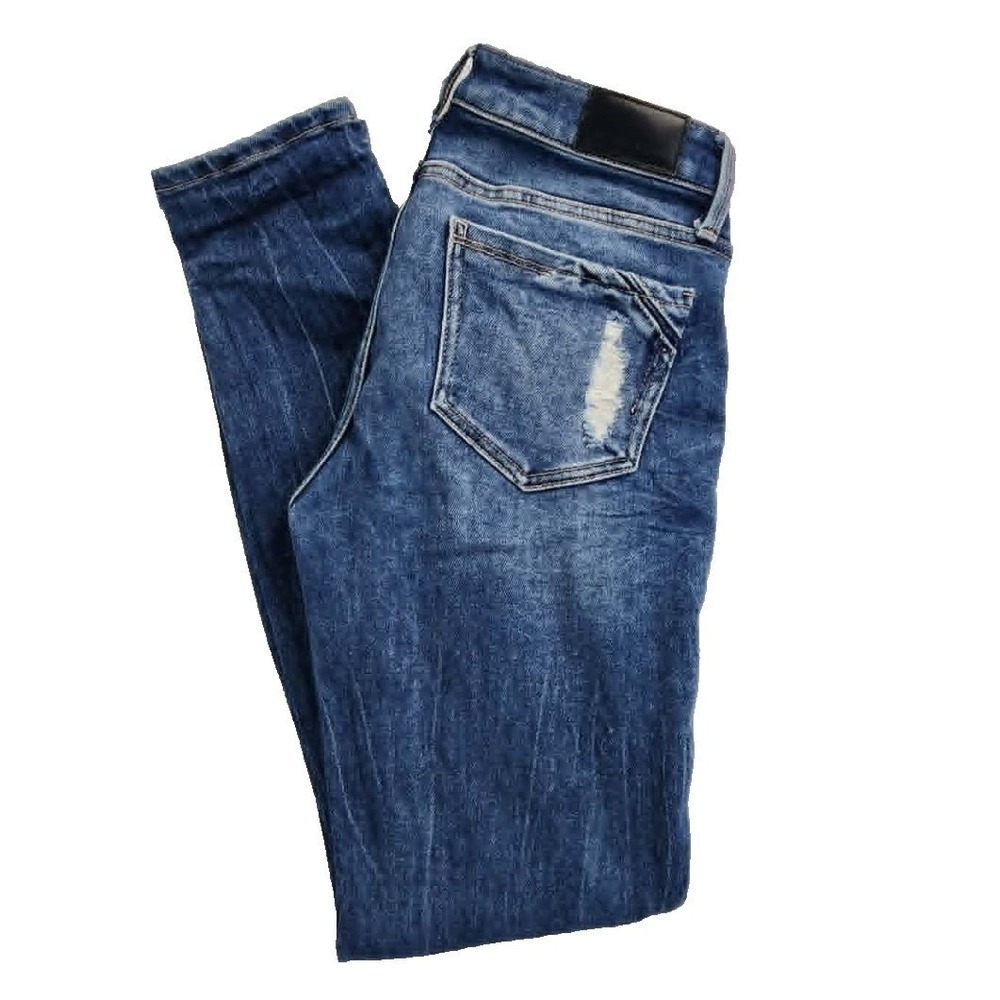 Buckle Black Fit No.‎ 13 Ankle Skinny Blue Women 26 Distressed Ripped Jeans